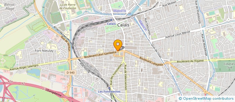 localisation de l'entreprise SARL BRIGE COIFFFURE  CALAIS