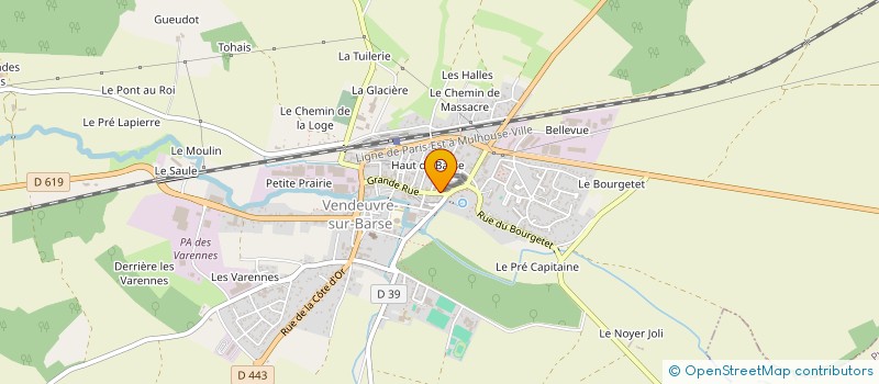 localisation de l'entreprise SARL BRIGIT'ART ET TECHNIQUE  VENDEUVRE-SUR-BARSE