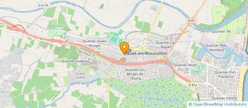 localisation de l'entreprise SARL BRIGITTE VERNEY  CANET-EN-ROUSSILLON