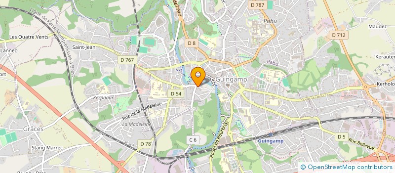 localisation de l'entreprise SARL BRINDILLE à GUINGAMP