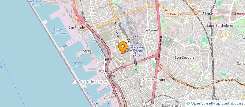 localisation de l'entreprise SARL BRINK'S PROVENCE à MARSEILLE