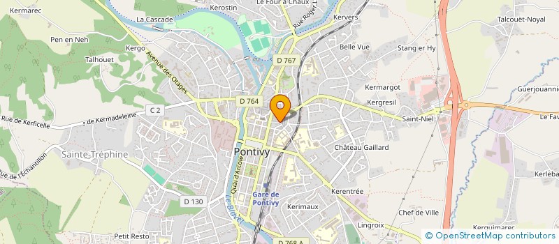 localisation de l'entreprise SARL BRIOCEAND  PONTIVY