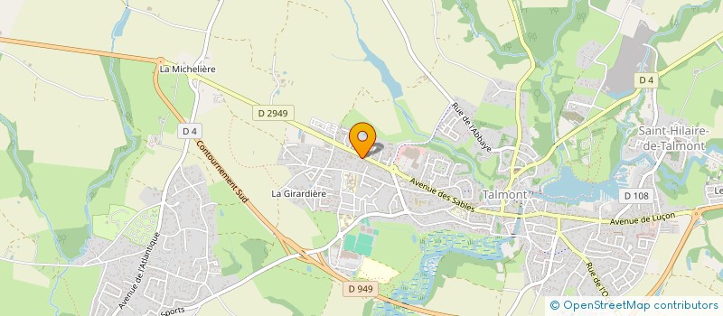 localisation de l'entreprise SARL BRIOCHE & PATE A CHOUX  TALMONT-SAINT-HILAIRE