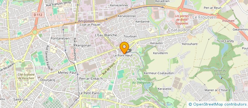 localisation de l'entreprise SARL BRISBART à BREST