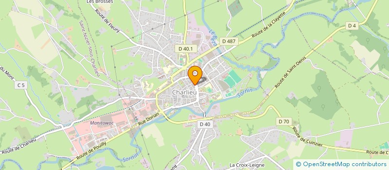 localisation de l'entreprise SARL BRISEBRAS à CHARLIEU