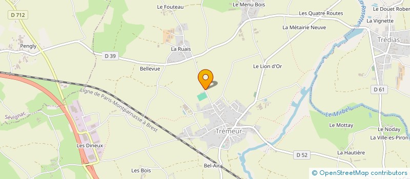 localisation de l'entreprise SARL BRITTANY PROPERTY SHOP  EREAC