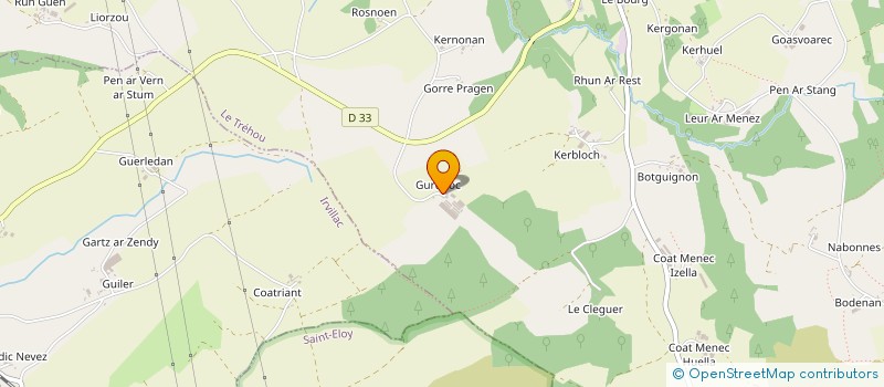 localisation de l'entreprise SARL BRO AN TREOU LEON  LE TREHOU