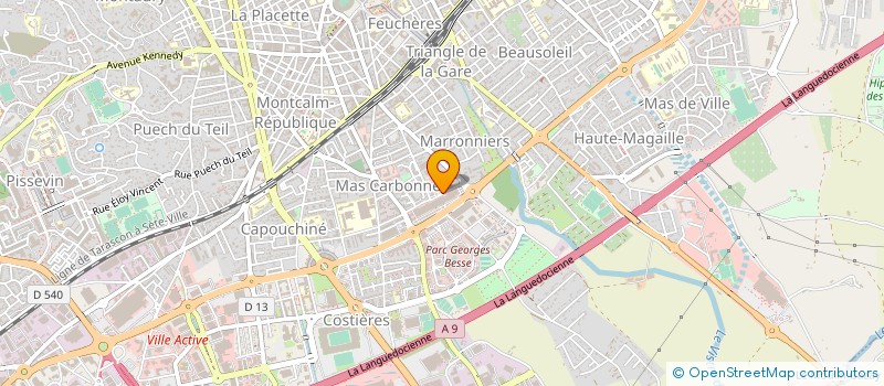 localisation de l'entreprise SARL BROC'N'ROLL NIMES à NIMES