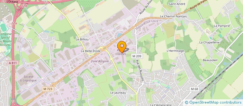 localisation de l'entreprise SARL BROCHAGE 3044 à THOUARE-SUR-LOIRE