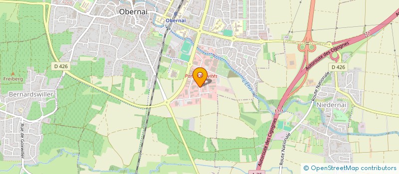 localisation de l'entreprise SARL BRODERIE WECHA  OBERNAI