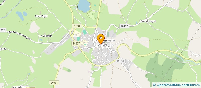 localisation de l'entreprise SARL BROUSSE DIDIER à SAINT-GERVAIS-D'AUVERGNE