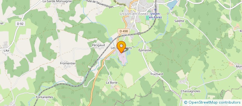 localisation de l'entreprise SARL BROUSSE-GERPHAGNON  USSON-EN-FOREZ