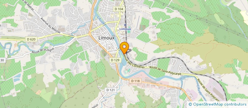 localisation de l'entreprise SARL BRU L.A.  LES ANGLES