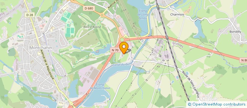 localisation de l'entreprise SARL BRUGE  MONTCHANIN