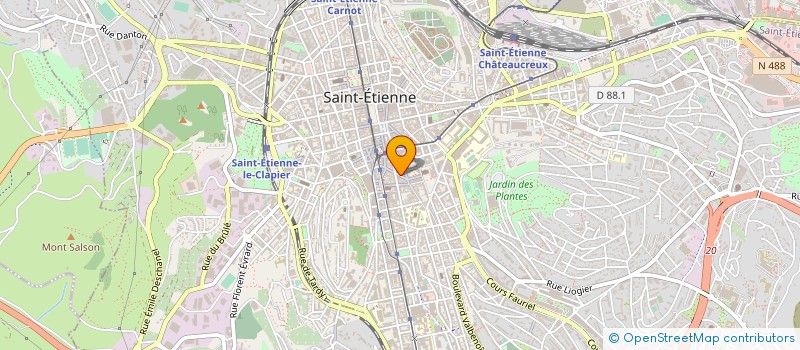 localisation de l'entreprise SARL BRUGER FRAPPA  SAINT-ETIENNE