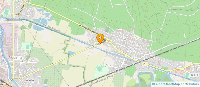 localisation de l'entreprise SARL BRUGNON  AY-CHAMPAGNE