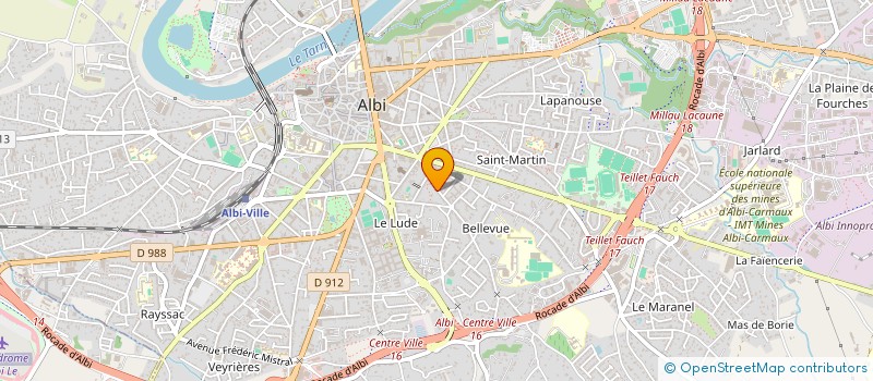 localisation de l'entreprise SARL BRUNE à ALBI