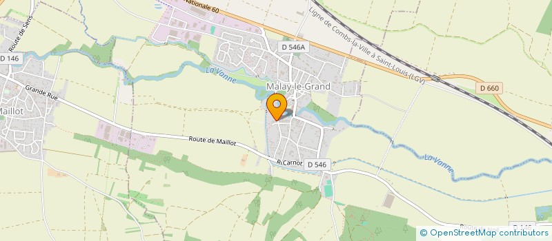 localisation de l'entreprise SARL BRUNO BOULANGER  MALAY-LE-GRAND