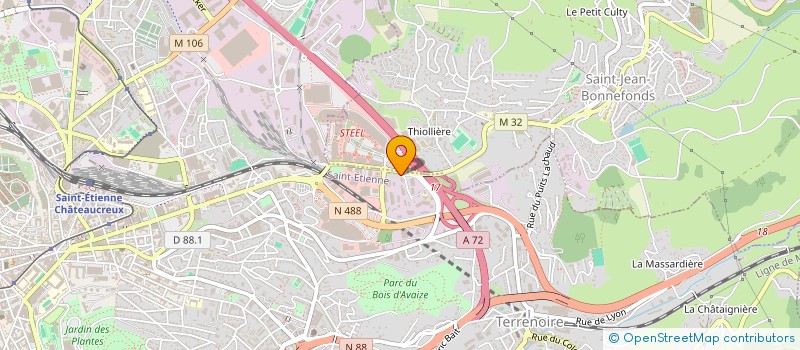 localisation de l'entreprise SARL BRUNO CHAUDUN à SAINT-ETIENNE