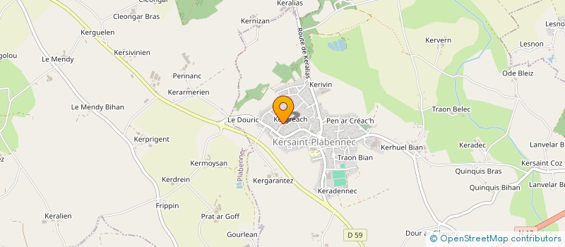 localisation de l'entreprise SARL BRUNO FAGON à PLABENNEC