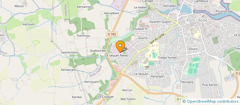localisation de l'entreprise SARL BRUNO FERNANDES à PONT-L'ABBE