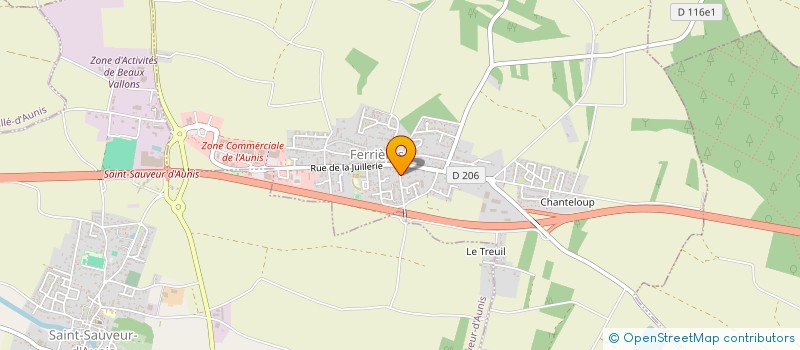 localisation de l'entreprise SARL BRUNO GUERIN  FERRIERES