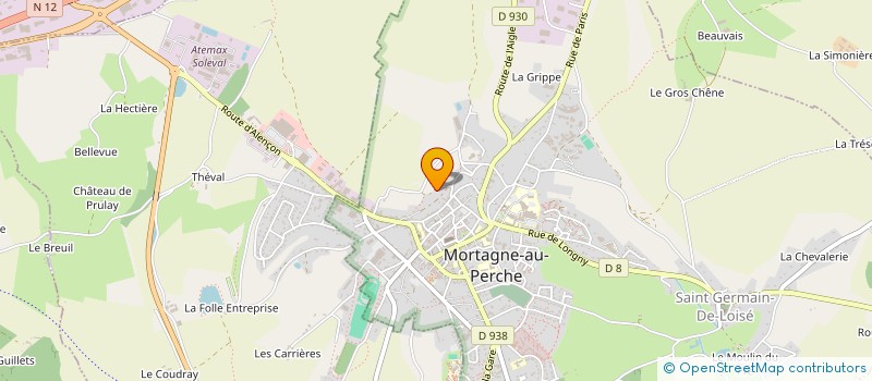 localisation de l'entreprise SARL BRUNO MARTIN à MORTAGNE-AU-PERCHE