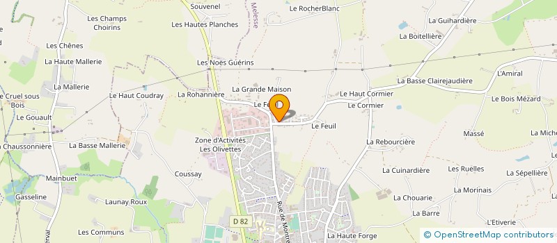 localisation de l'entreprise SARL BRUNO RUOUZIERE à MELESSE