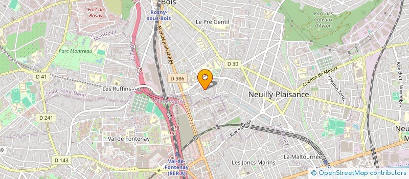 localisation de l'entreprise SARL BRUVALY  ROSNY-SOUS-BOIS