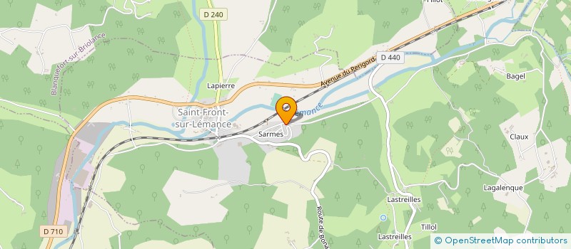 localisation de l'entreprise SARL BRUYERES ET FILS  SAINT-FRONT-SUR-LEMANCE