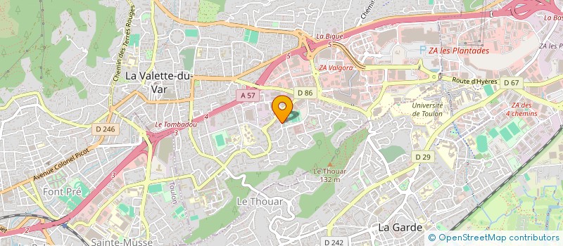 localisation de l'entreprise SARL BSA à LA VALETTE-DU-VAR