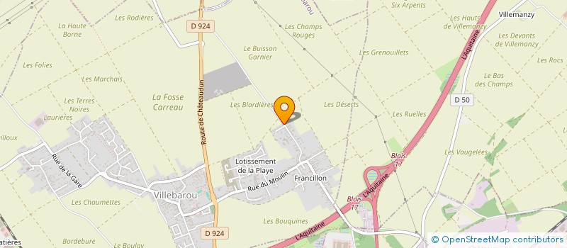 localisation de l'entreprise SARL BT AMENAGEMENT  VILLEBAROU