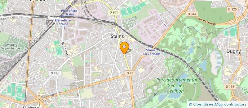 localisation de l'entreprise SARL BT BAT  STAINS