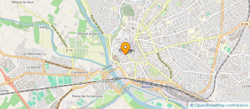 localisation de l'entreprise SARL BTD-EPICURE à BEZIERS