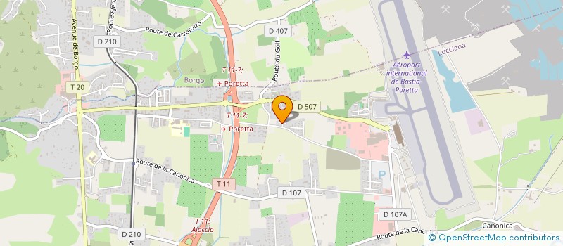 localisation de l'entreprise SARL BTP 2000  LUCCIANA