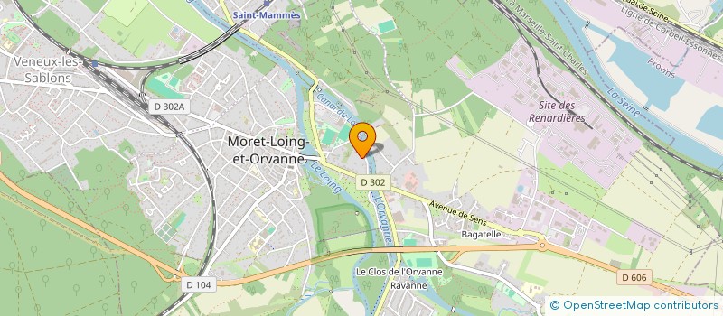 localisation de l'entreprise SARL BTR à MORET-LOING-ET-ORVANNE