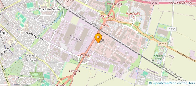 localisation de l'entreprise SARL BUARD TRANSIT TRANSPORTS  MONDEVILLE