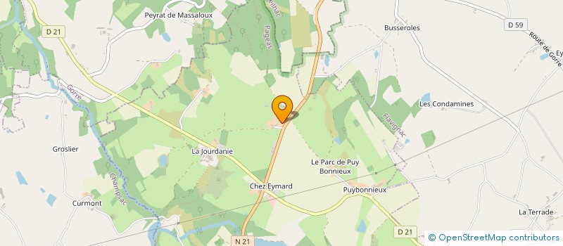 localisation de l'entreprise SARL BUCEPHALE  CHAMPSAC