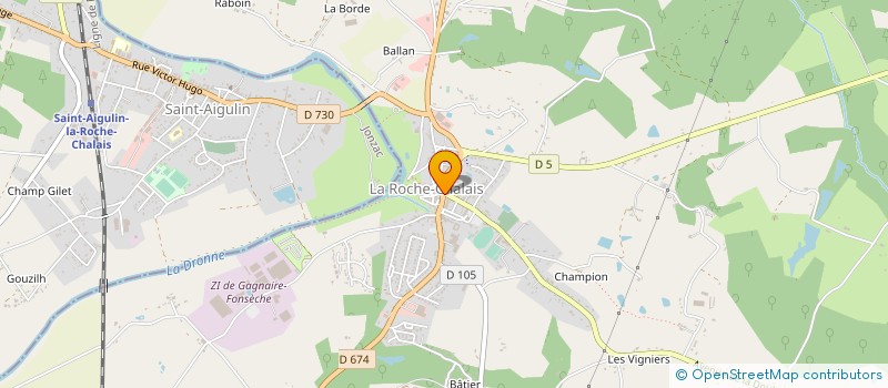 localisation de l'entreprise SARL BUGNET DIDIER à LA ROCHE-CHALAIS