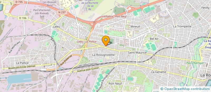 localisation de l'entreprise SARL BUJAULT  LA ROCHELLE