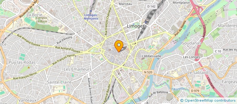 localisation de l'entreprise SARL BULL BOX à LIMOGES