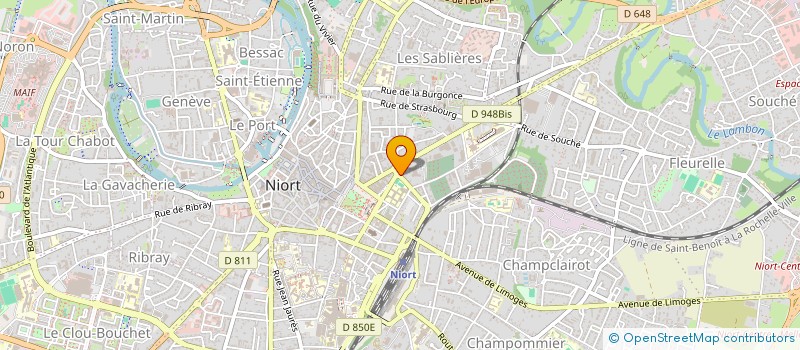 localisation de l'entreprise SARL BULLE D'AIR à NIORT