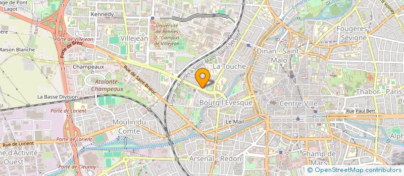 localisation de l'entreprise SARL BUN'S BURGER  RENNES