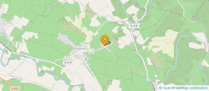 localisation de l'entreprise SARL BUORO SERGE ET PY JEAN-PIERRE  MALVIES