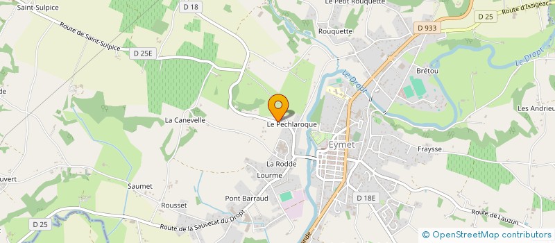 localisation de l'entreprise SARL BUREAU D INVESTIGATIONS ET DE RECHERCHE DE DORDOGNE à EYMET