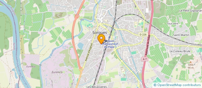 localisation de l'entreprise SARL BUREAU REGIONAL D'ISOLATION à SORGUES