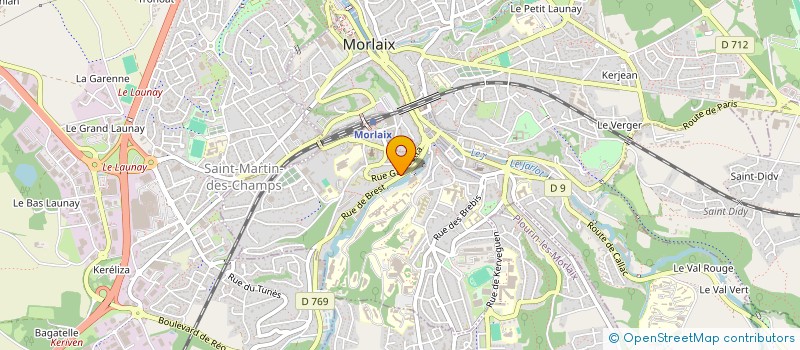 localisation de l'entreprise SARL BUREAU TEC à MORLAIX