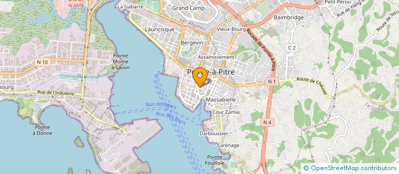 localisation de l'entreprise SARL BUREDIS à POINTE-A-PITRE