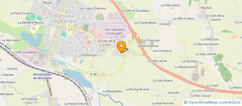 localisation de l'entreprise SARL BUREL à MONTAUBAN-DE-BRETAGNE