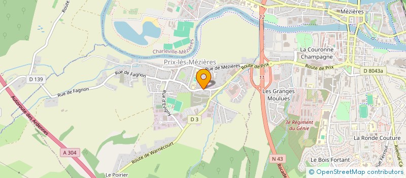 localisation de l'entreprise SARL BUROPLAN à CHARLEVILLE MEZIERES